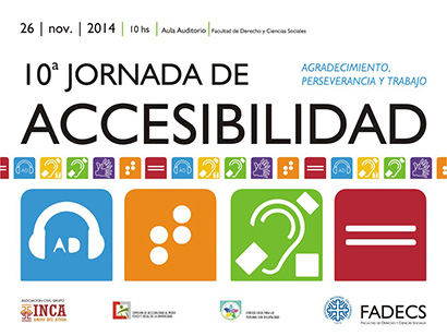 DÉCIMA JORNADA DE ACCESIBILIDAD EN LA FADECS